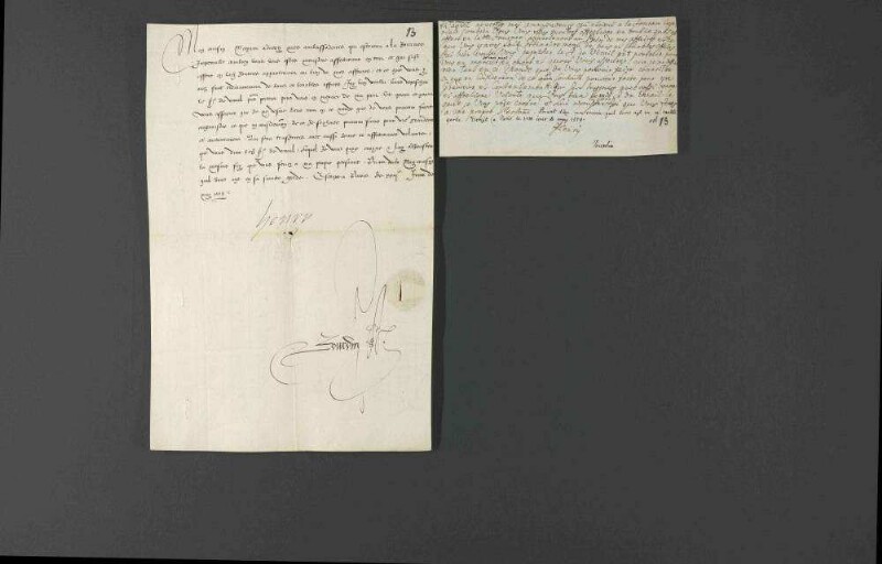 Verwendung Herzog Christophs von Württemberg für König Heinrich II. von Frankreich am kaiserlichen Hof.