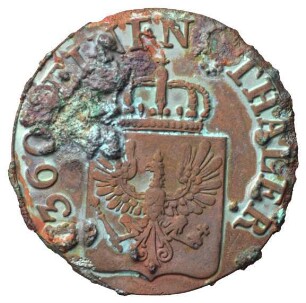 Fundmünze, Pfennig, 1844