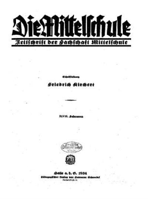 48: Die Mittelschule - 48.1934
