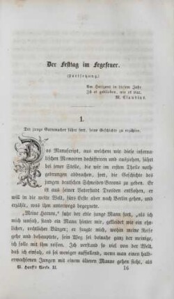 Der Festtag im Fegefeuer