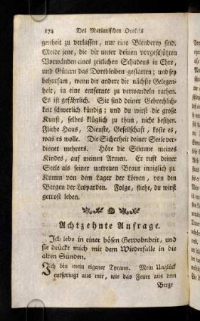 174-183, Achtzehente Anfrage