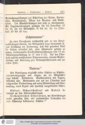 Schwimmen