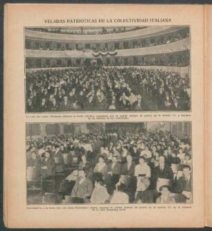 Veladas patrióticas de la colectividad italiana - [Fotografías]
