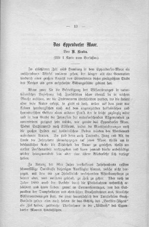 Das Eppendorfer Moor.