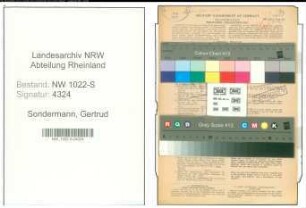 Entnazifizierung Gertrud Sondermann , geb. 03.01.1899 (Lehrerin)
