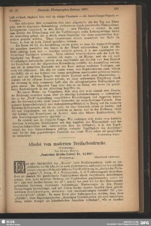 Allerlei vom modernen Dreifarbendrucke