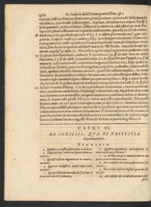 Caput CI. De Indiciis, Quae Ex Tristitia depromuntur.