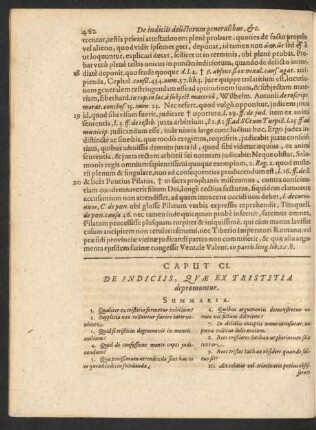 Caput CI. De Indiciis, Quae Ex Tristitia depromuntur.