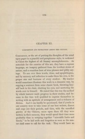 Chapter XX. Composition and penmanship among the Chinese.