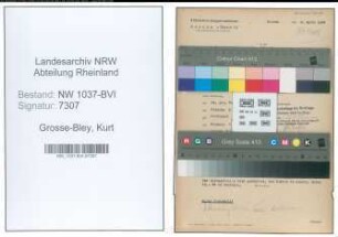 Entnazifizierung Kurt Grosse-Bley , geb. 02.02.1912 (Pfleger)
