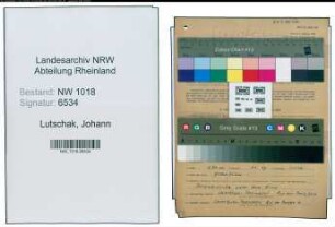 Entnazifizierung Johann Lutschak , geb. 06.12.1906 (Pflastermeister)