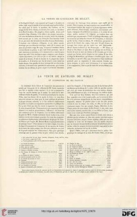 1: La vente de l'atelier de Millet et l'exposition de ses pastels, [1]