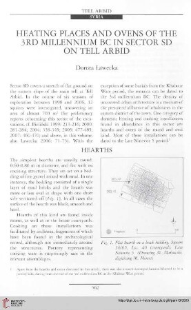 18: Heating places and ovens of the 3rd millennium BC in sector SD on Tell Arbid