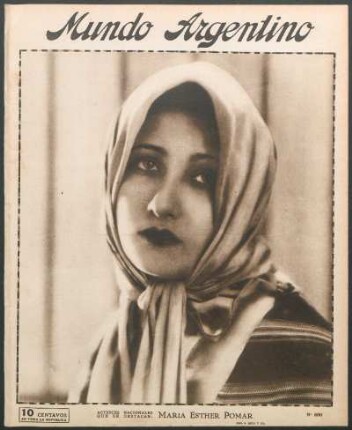 Actrices nacionales que se destacan: María Esther Pomar [Fotografía]