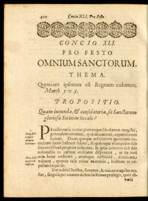 Concio XLI. Pro Festo Omnium Sanctorum.