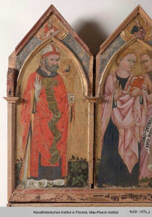 Thronende Madonna mit Heiligen