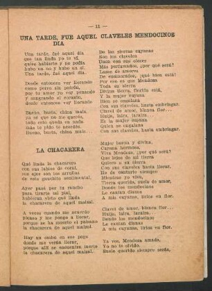 Una tarde fue aquel claveles mendocinos día