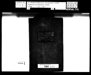 Alte Aufschrift: "Copial in Partheysachen"