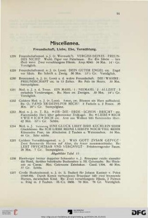 Miscellanea (Nr. 1228-1358)