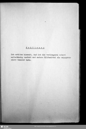Eidesstattliche Erklärung