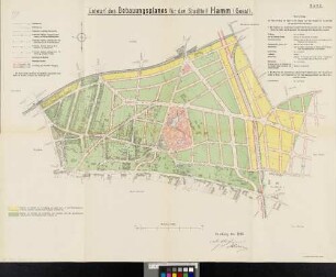 Bl. 2: Entwurf des Bebauungsplanes für den Stadtteil Hamm (Geest)