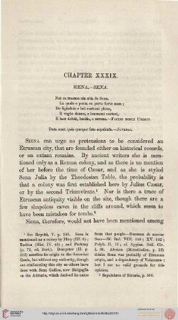 Chapter XXXIX: Siena - Sena