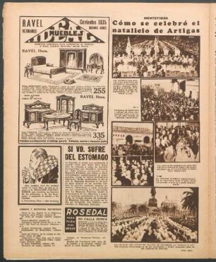 Cómo se celebró el natalicio de Artigas [Fotografías] : Montevideo