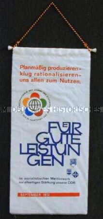 Wettbewerbswimpel des FDGB und der FDJ