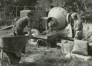 Betonmischmaschine, Dresden, 1966