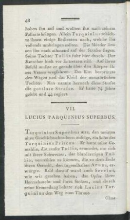 VII. Lucius Tarquinius Superbus