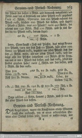 Gewinn- und Verlust-Rechnung