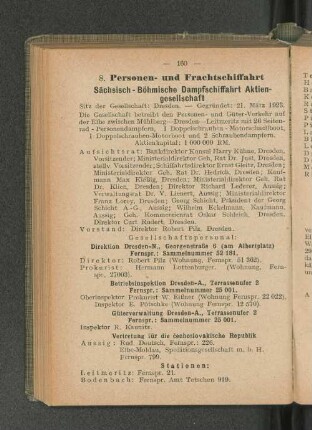 Sächsisch-Böhmische Dampfschiffahrt Aktien-gesellschaft