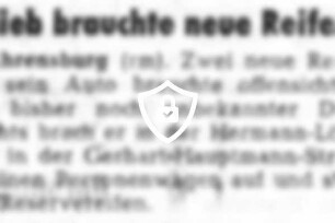 Dieb brauchte neue Reifen