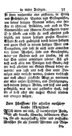 Zum Fünfften/ für allerley nothleydende Menschen.