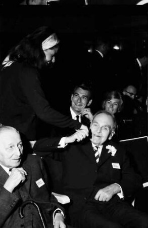 15. Tagung 1965 Physiker: W. Frisch, Otto Hahn