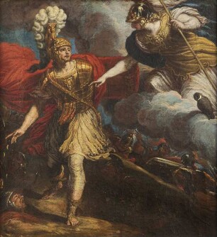 Kadmos auf Athenas Geheiß Drachenzähne säend