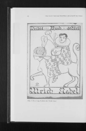 Abb. 5: Hans Leip: Exlibris für Ulrich Nabel
