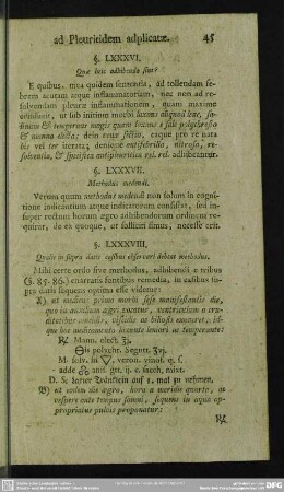 §. LXXXVII. Methodus medendi