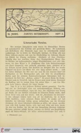 Literarische Vereine