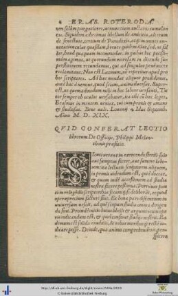 Quid Conferat Lectio librorum De Officijs