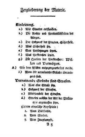 Zergliederung der Materie