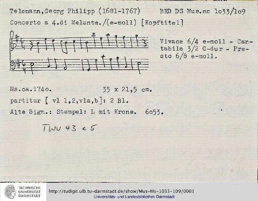 Quartett e-moll