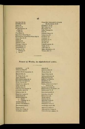 Index of Works