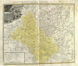 Comitatus Glaciensis ; Tabula Geogr. ex autographis delineationita deprompta