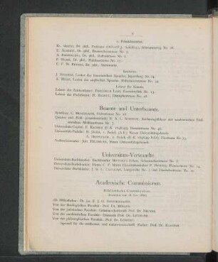 Academische Commissionen.