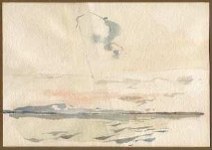 Döllgast, Hans; München; Bayern; Aquarellstudien - See mit Bergpanorama