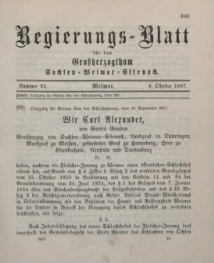 89. Ortsgesetz für Weimar über den Schlachtzwang