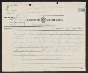 Brief von Fritz Engel von Berliner Tageblatt  an Gerhart Hauptmann