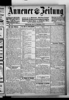 Annener Zeitung : verbunden mit der Annener Volkszeitung : Anzeigenblatt für Witten-Annen und die Stadtteile Rüdinghausen, Stockum und Düren