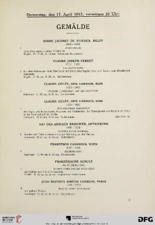 Donnerstag, vormittags 10 Uhr (Nr. 1-200)